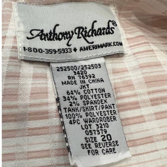 Women's Anthony Richards Polycotton Lightweight Top Pink Floral Pattern Size 20 - Picture 4 of 4